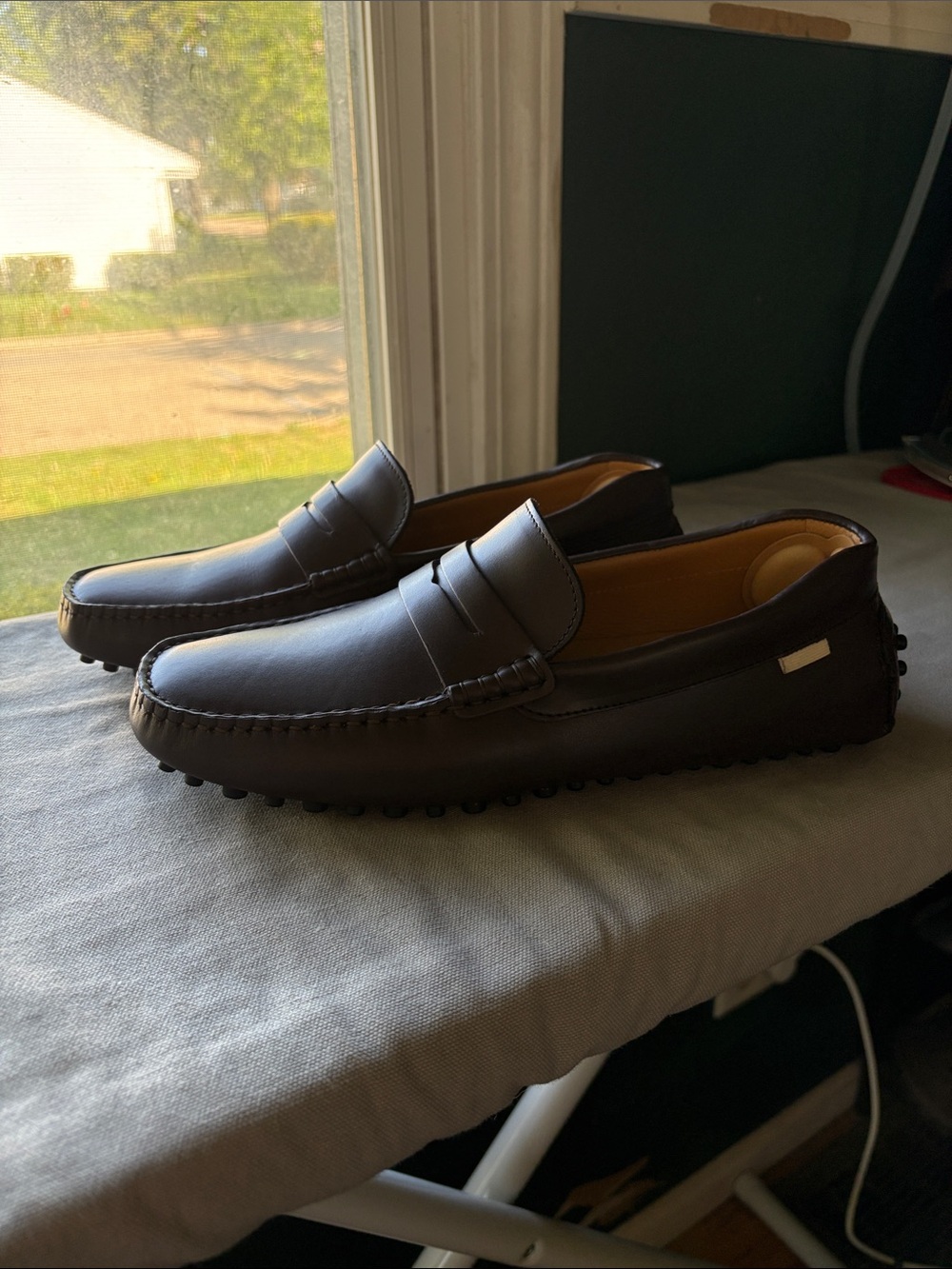 Oliver Cabell Dark Brown Leather Penny Loafers
